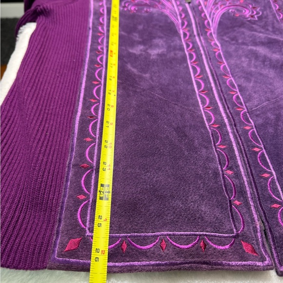 Bob Mackie Purple Wearable Art Jacket - Picture 4 of 9